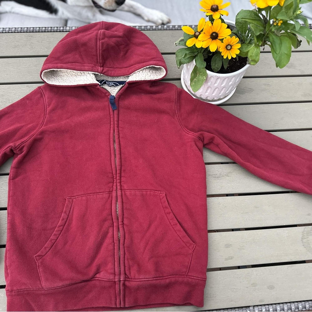 Lands' End Classic Fleece-Lined Kids Hoodie